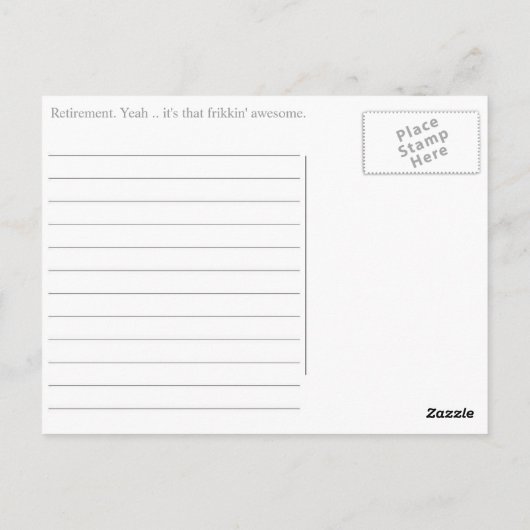 週末のはがき ポストカード (裏面)