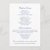 週末のイベントと宿泊施設の案内カード エンクロージャーカード (正面)