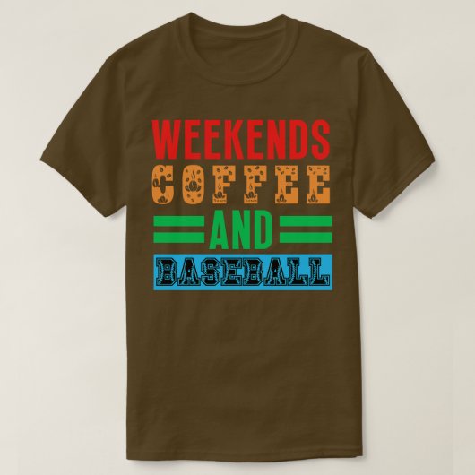 週末のコーヒーと野球22 Tシャツ (デザイン正面)