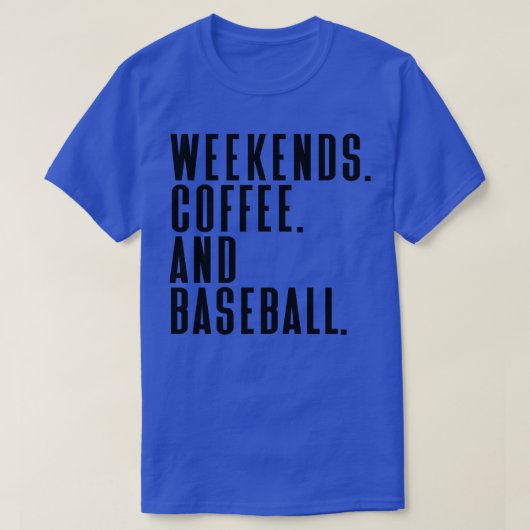 週末のコーヒーと野球23 Tシャツ (デザイン正面)