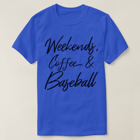 週末のコーヒーと野球IV Tシャツ (デザイン正面)