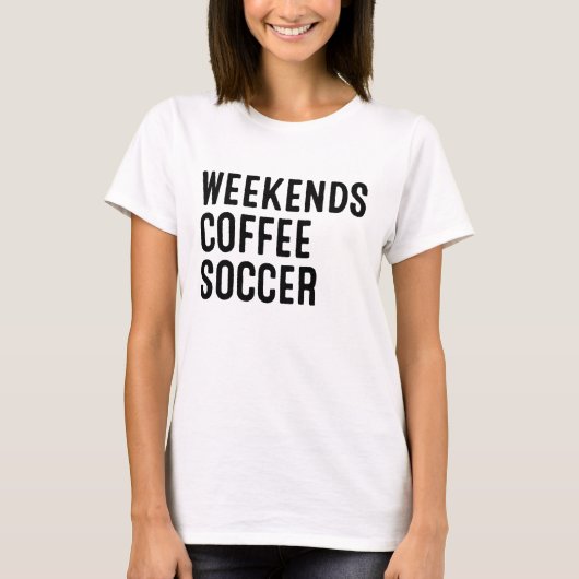 週末のコーヒーサッカー Tシャツ (正面)