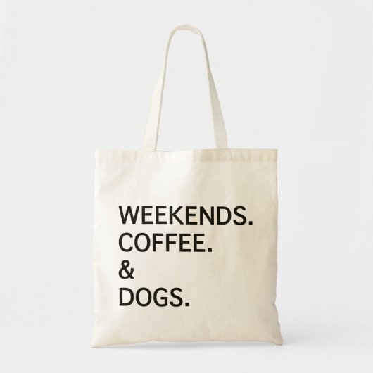 週末のコーヒードッグ トートバッグ (正面)