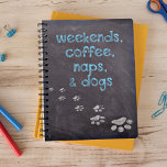 週末のコーヒー昼寝と犬 – 犬好き プランナー手帳<br><div class="desc">週末，コーヒー，昼寝&ドッグウィズダム引用文-感動的プランナー</div>