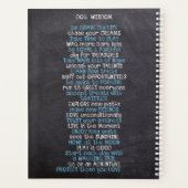 週末のコーヒー昼寝と犬 – 犬好き プランナー手帳 (裏面)