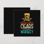 週末のシガーは酒のチャンスあり 招待状 (正面/裏面)