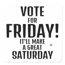 週末のジョーク（金曜日と土曜日のユーモア）スクエアスティック