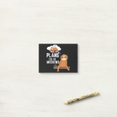 週末のスロープラン ポストイット (デスク上)