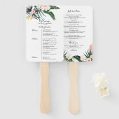 週末のス結婚ケジュール熱帯フローラ ハンドファン (正面&裏面)