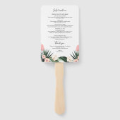 週末のス結婚ケジュール熱帯フローラ ハンドファン (裏面)