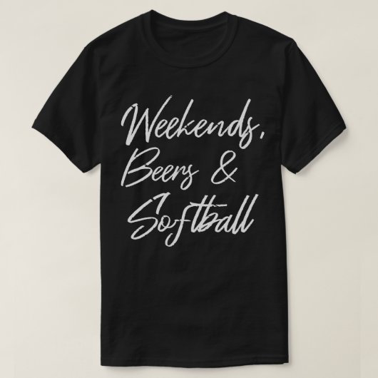 週末のビールとソフトボールIII 4 Tシャツ (デザイン正面)