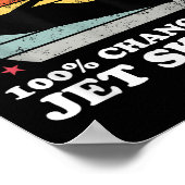 週末の予報はジェットスキー100% ポスター (角)