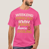 週末の予報はジャグリング100% Tシャツ (正面)