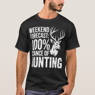 週末の予報は100% Tシャツ