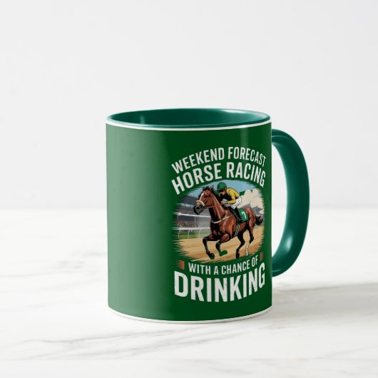 週末の予報競馬 マグカップ (正面右)