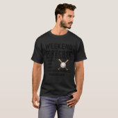 週末の予報野球とチャンスビール、スナック Tシャツ (正面フル)
