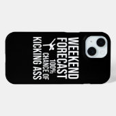 週末の予報 - やる気が出る確率100% Case-Mate iPhoneケース (裏面 (横))
