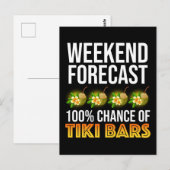 週末の予報 - 100% チキバー確定 ポストカード (正面/裏面)