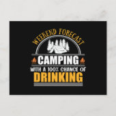 週末の予測と飲酒の可能性 シーズンポストカード (正面)