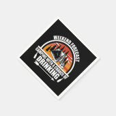 週末の予測と飲酒の可能性 スタンダードカクテルナプキン (角)