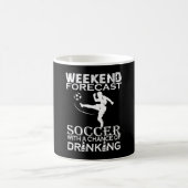 週末の予測のサッカー コーヒーマグカップ (中央)