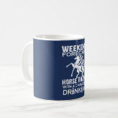 週末の予測の競馬 コーヒーマグカップ (正面左)