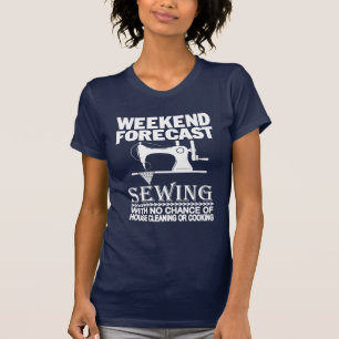 週末の予測の裁縫 Tシャツ