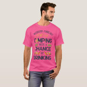 週末の予測キャンプShに飲むチャンス Tシャツ (正面フル)