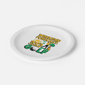 週末の予測ゴルフの100%のチャンス ペーパープレート (アングル)