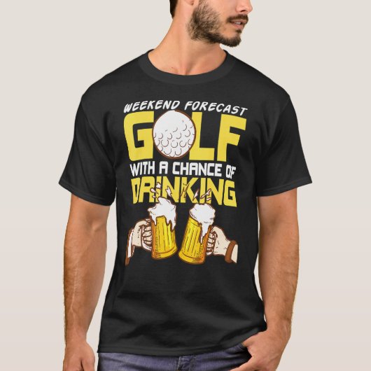 週末の予測ゴルフゴルファーGolfcourse G Tシャツ (正面)