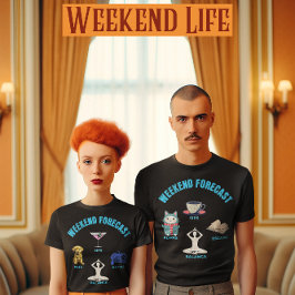 週末の予測パピー、ゲーム、ヨガ Tシャツ