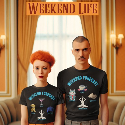 週末の予測パピー、ゲーム、ヨガ Tシャツ