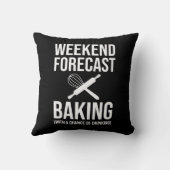 週末の予測ベーキングと飲酒の可能性 クッション (裏面)