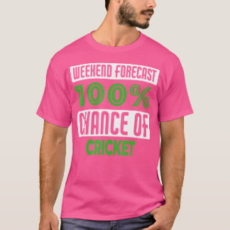 週末の予測100クリケットのチャンス Tシャツ