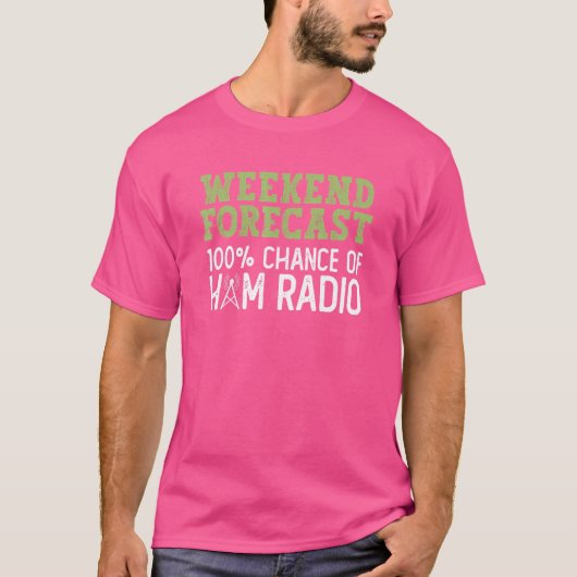 週末の予測100ハムラジオハムラディのチャンス Tシャツ (正面)