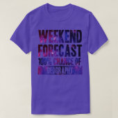 週末の予測100地理のチャンス Tシャツ (デザイン正面)