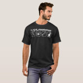 週末の予測 – サッカーとビール Tシャツ (正面フル)