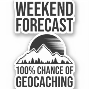 週末の予測 – 100%産出確率 シール