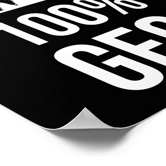 週末の予測 – 100%産出確率 ポスター (角)