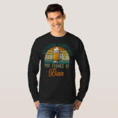 週末の予測D用ビールの飲み率100 Tシャツ (正面フル)