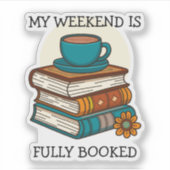 週末の予約が満杯 シール (正面)