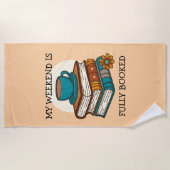 週末の予約が満杯 ビーチタオル (正面)