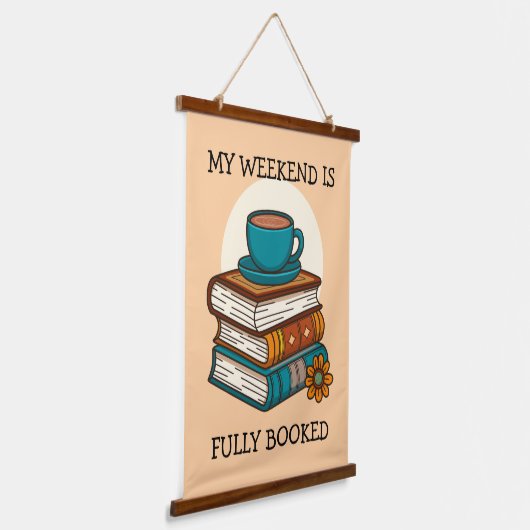 週末の予約が満杯 吊り下げ型タペストリー (傾斜あり)