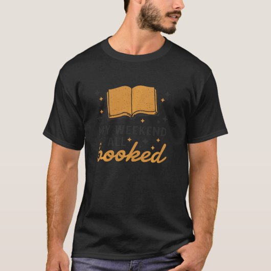 週末の予約はすべて図書館読の本 Tシャツ (正面)