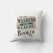 週末の予約ピロー クッション (裏面)