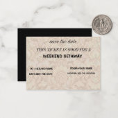 週末の休暇プレゼント ノートカード (正面/裏面インサイチュ)