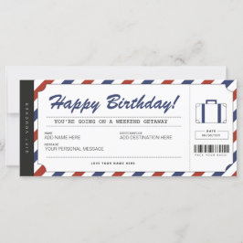 週末の休暇誕生日ギフト旅行券
