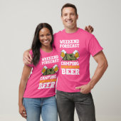 週末の天気予報はキャンプにビールの可能性がある少年 Tシャツ (ユニセックス)