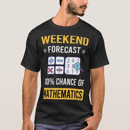 週末の数学数学 Tシャツ (正面)