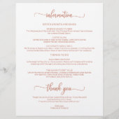 週末の旅程タイムラインバラ金ゴールド (裏面)